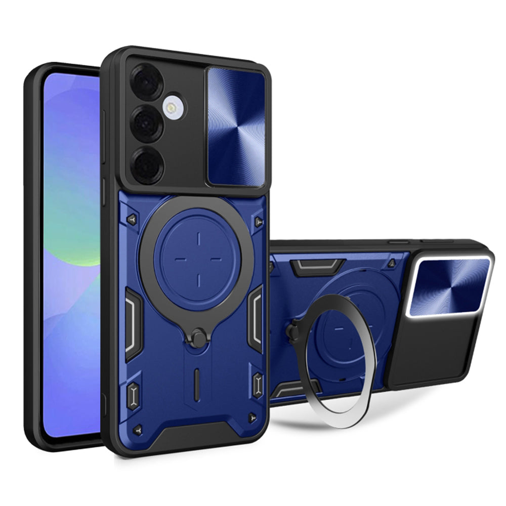 Coque pour Samsung Galaxy A36 A366, Techsuit, CamGuard Pro, Bleue