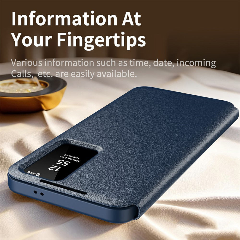 Hülle für Samsung Galaxy A37 5G, Techsuit, SmartView, Blau