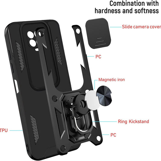 Coque pour Samsung Galaxy A50s A507 / A30s A307 / A50 A505, Techsuit, CamShield, Noire