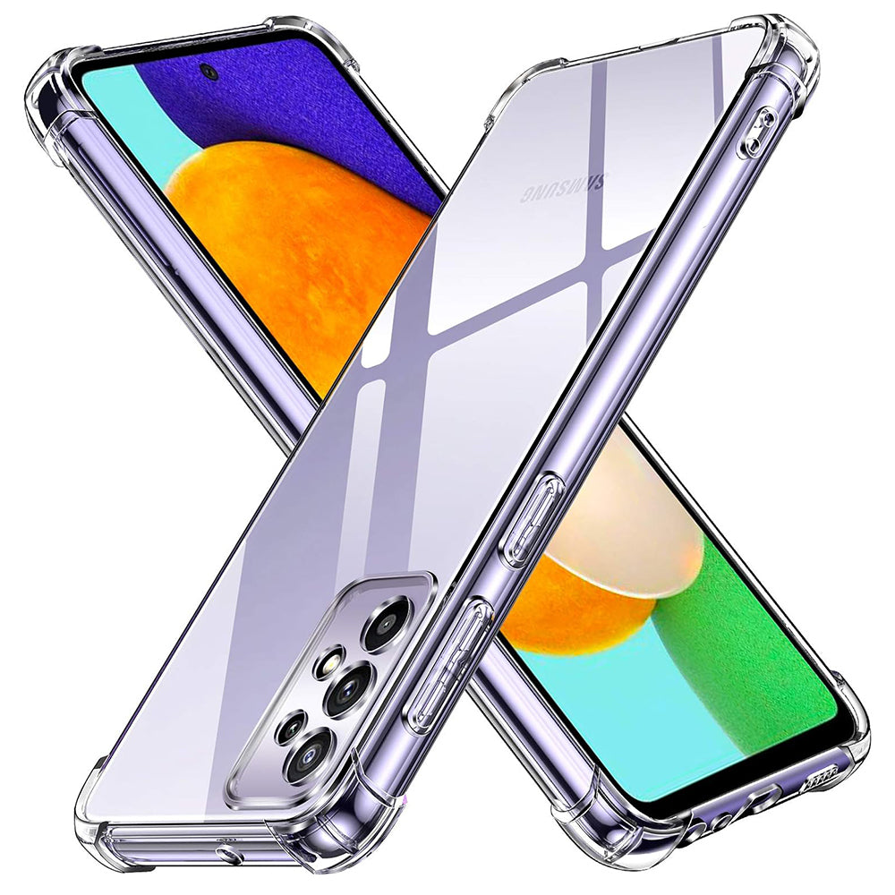 Custodia per Samsung Galaxy A52s 5G A528 / A52 5G A526 / A52 A525, Techsuit, Shockproof Clear, Trasparente