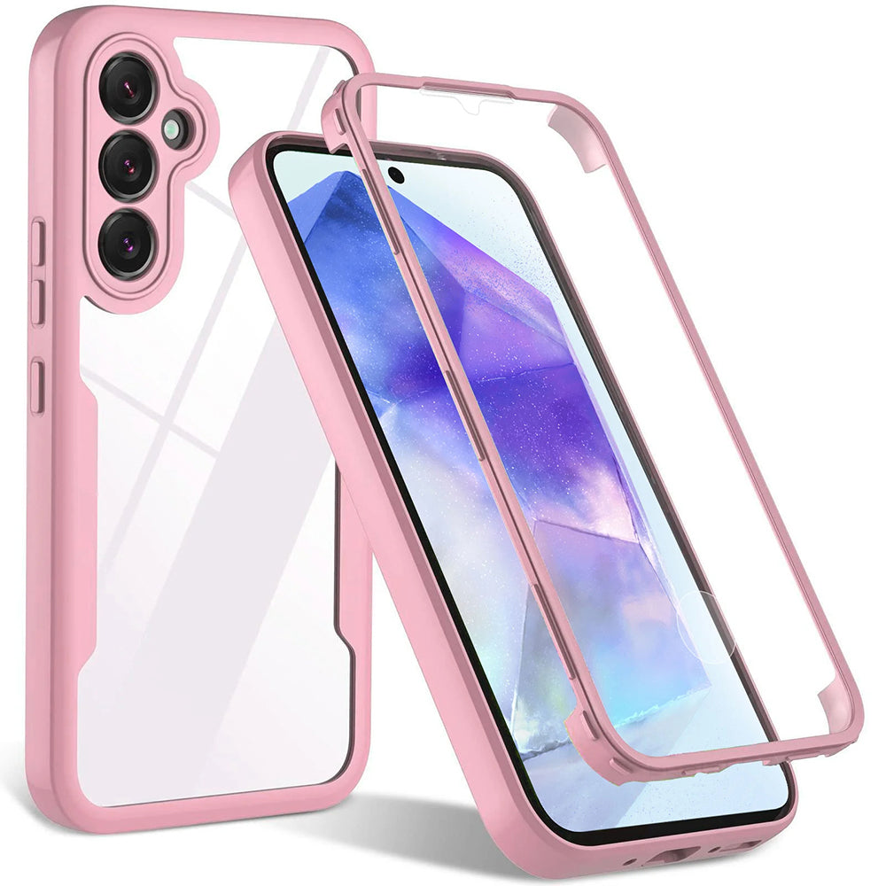 Coque pour Samsung Galaxy A54 A546, Techsuit, ColorVerse 360, Rose