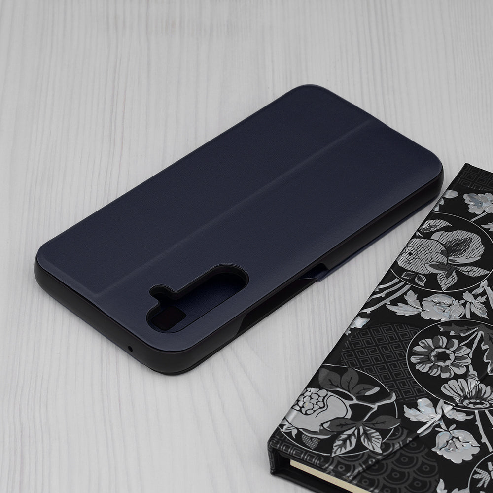 Custodia per Samsung Galaxy A54 A546, Techsuit, eFold, Blu Scuro