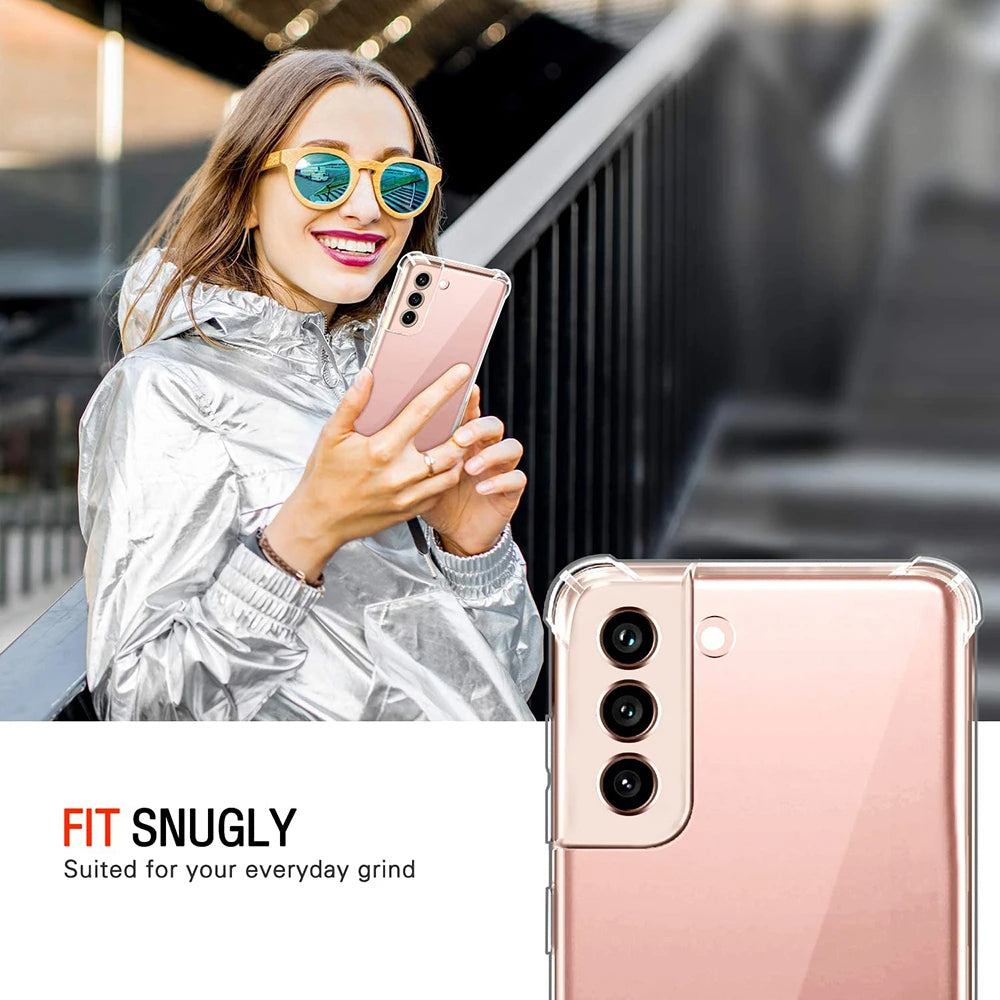 Custodia per Samsung Galaxy A54 A546, Techsuit, Shockproof Clear, Trasparente