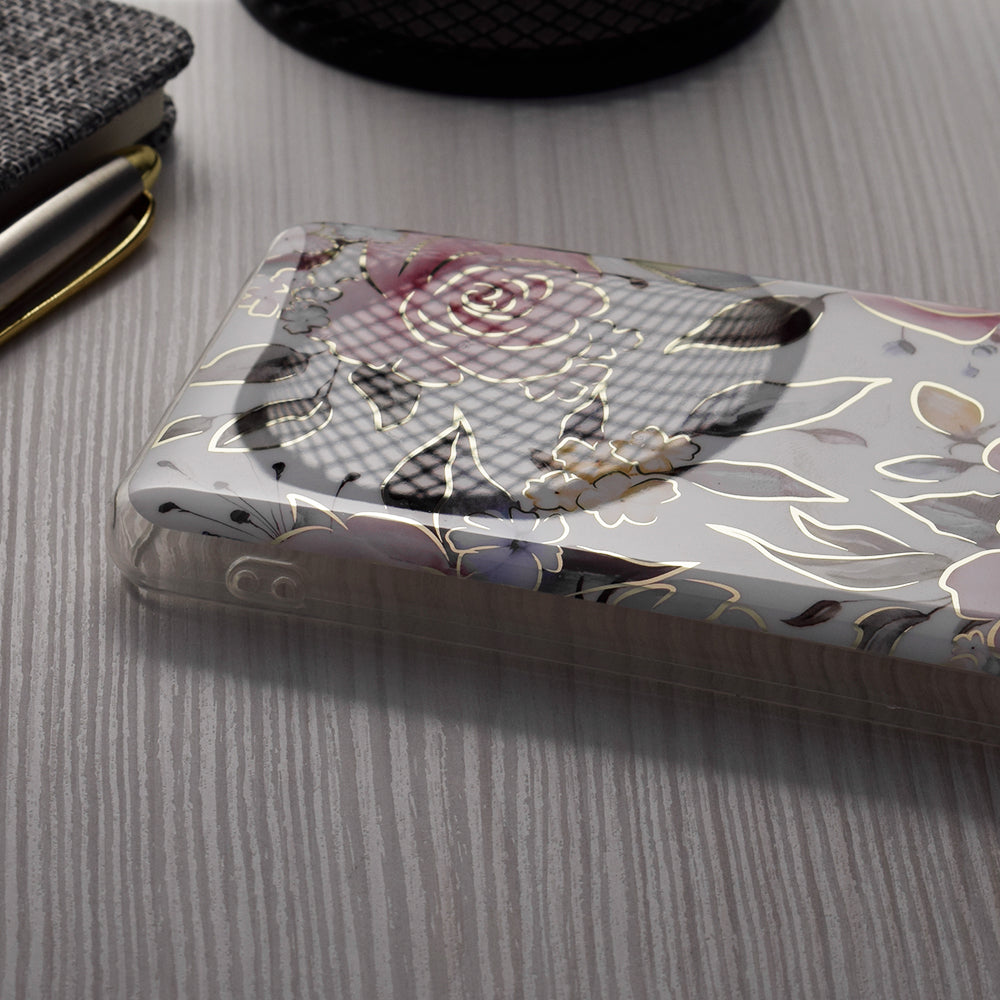 Hülle für Samsung Galaxy A55 5G A556, Techsuit, Marble, Weiß