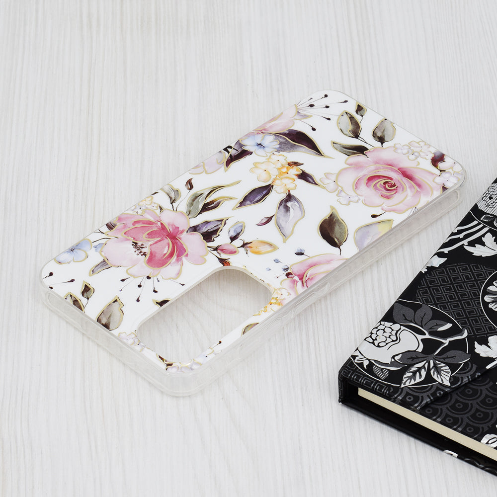 Hülle für Samsung Galaxy A55 5G A556, Techsuit, Marble, Weiß