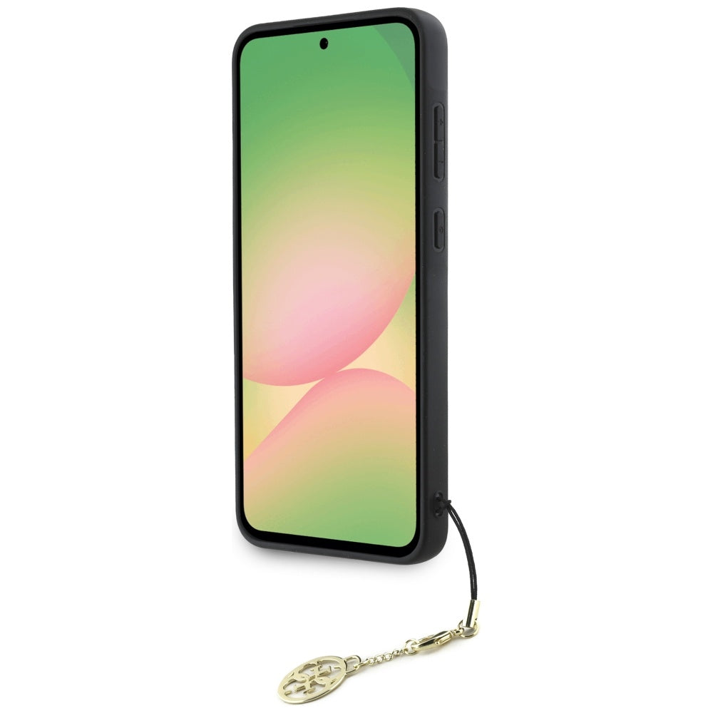 Custodia per Samsung Galaxy A56 A566, Guess, 4G Charm, Marrone