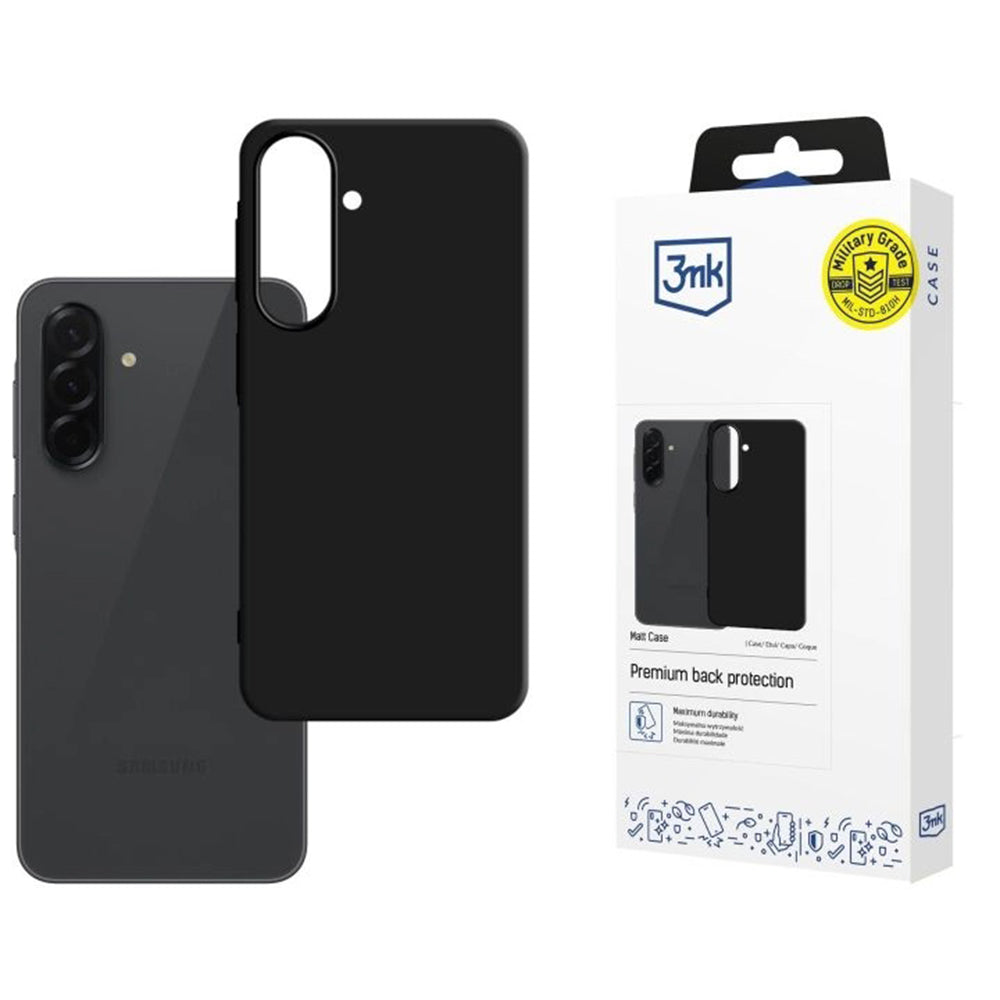 Étui pour Samsung Galaxy A57 5G, 3MK, Noir Mat