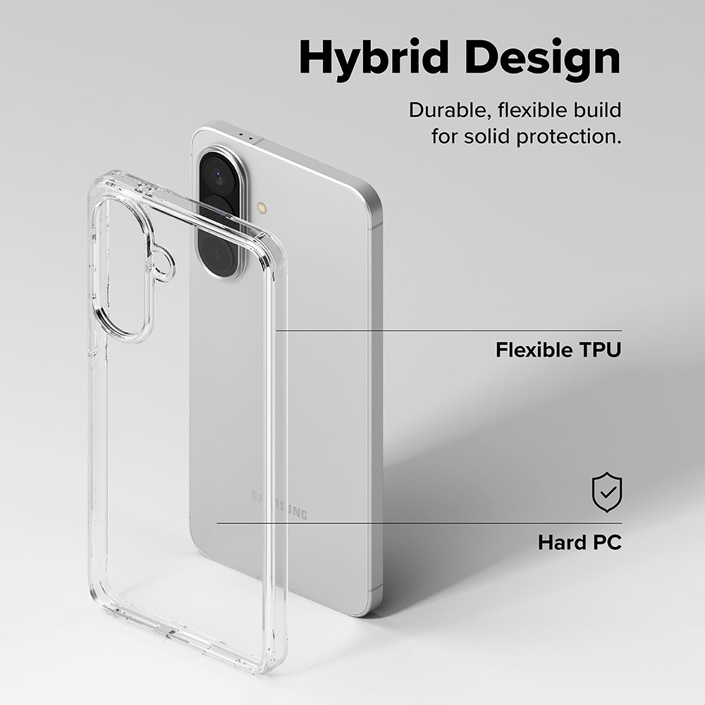 Custodia per Samsung Galaxy A57 5G, Ringke, Fusion, Trasparente