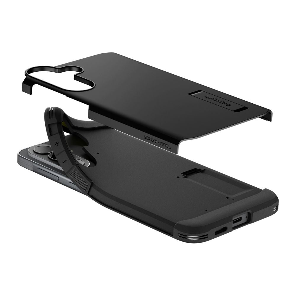 Custodia per Samsung Galaxy A57 5G, Spigen, Tough Armor, Nera ACS11125