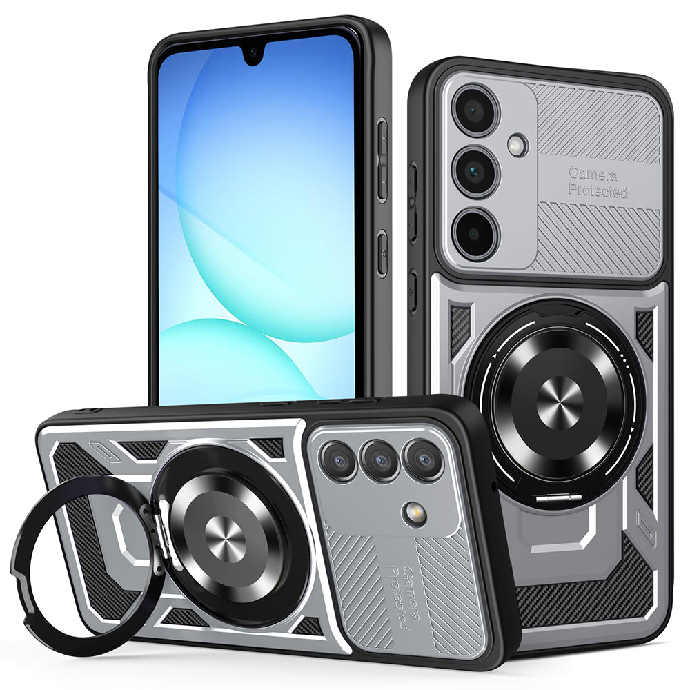 Custodia per Samsung Galaxy A57 5G, Techsuit, RuggedCam, Grigio