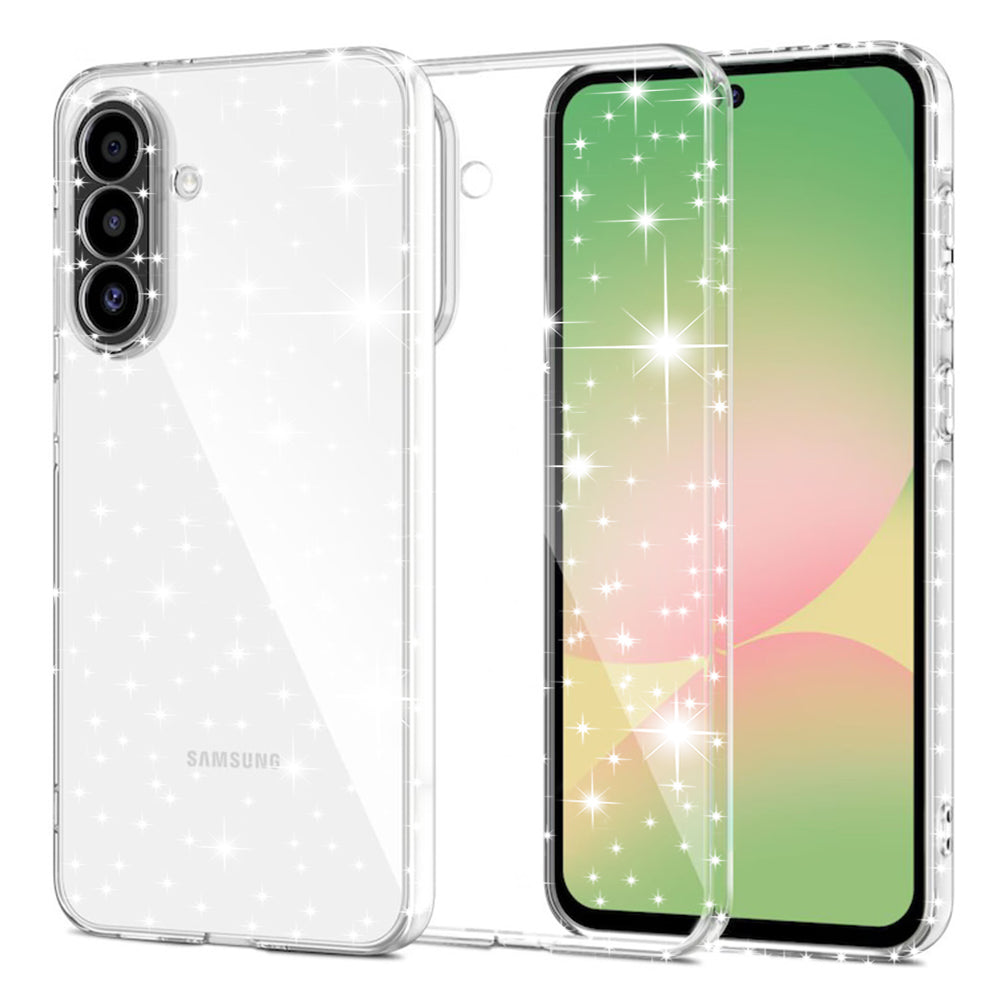 Custodia per Samsung Galaxy A57 5G, Techsuit, SparkleSkin, Trasparente