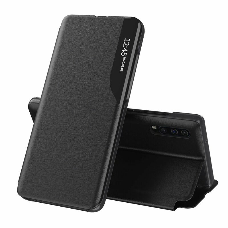 Custodia per Samsung Galaxy A70s A707 / A70 A705, Techsuit, eFold, Nera