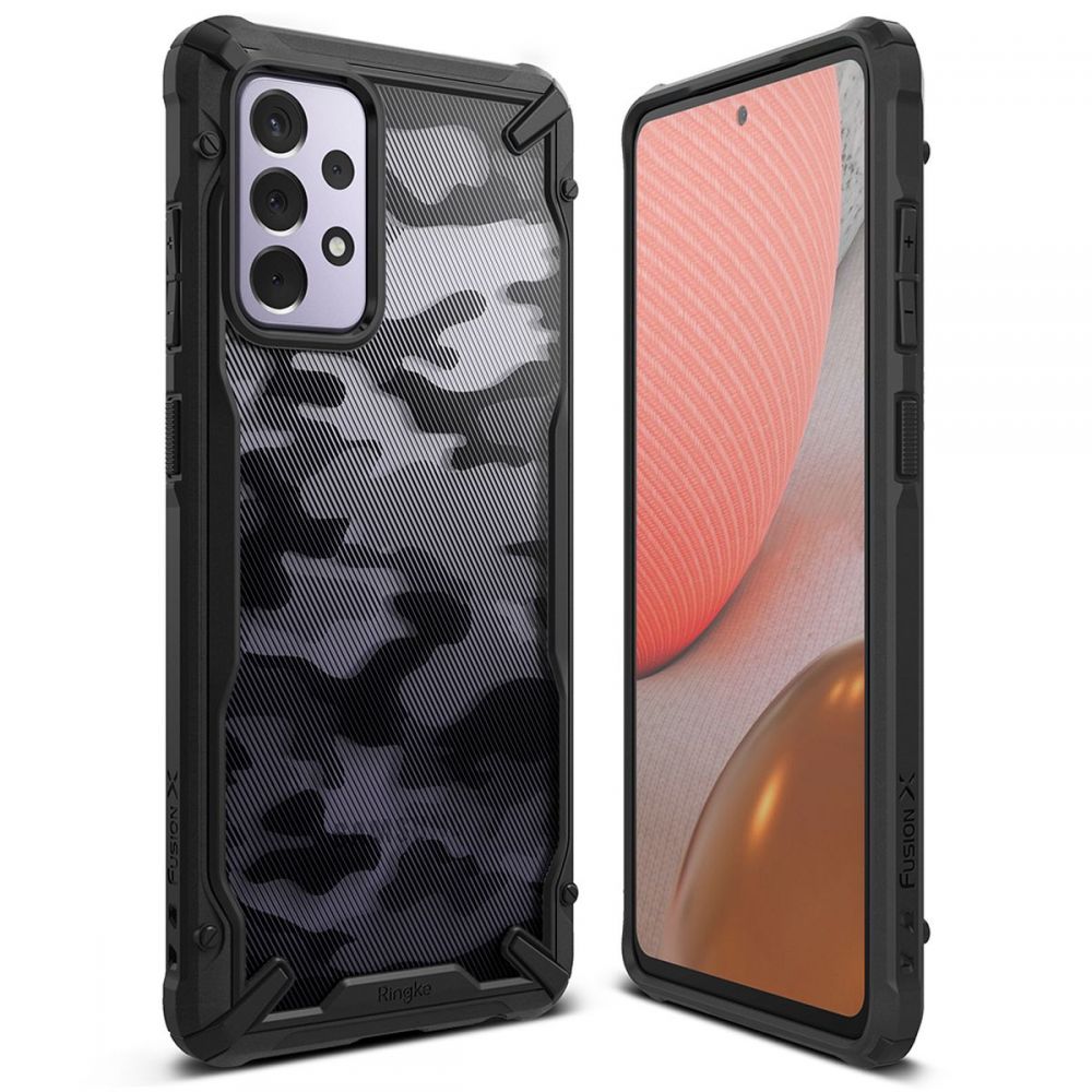 Custodia per Samsung Galaxy A72 A725 / A72 5G A726, Ringke, Fusion X Design, Camuffamento
