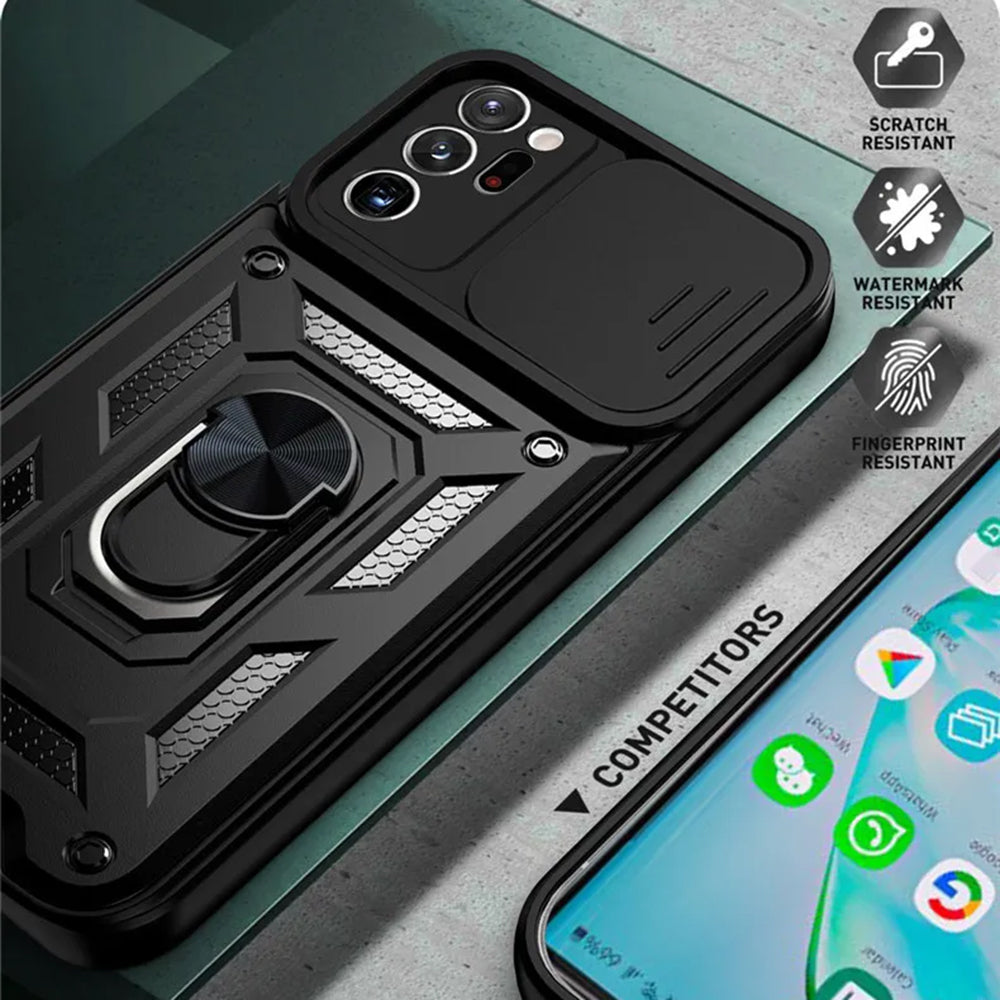 Custodia per Samsung Galaxy Note 20 Ultra 5G N986 / Note 20 Ultra N985, Techsuit, CamShield, Nera