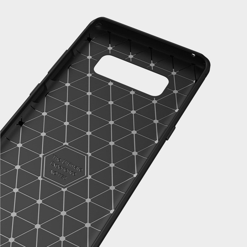 Custodia per Samsung Galaxy Note 8 N950, Techsuit, Carbonio, Nera