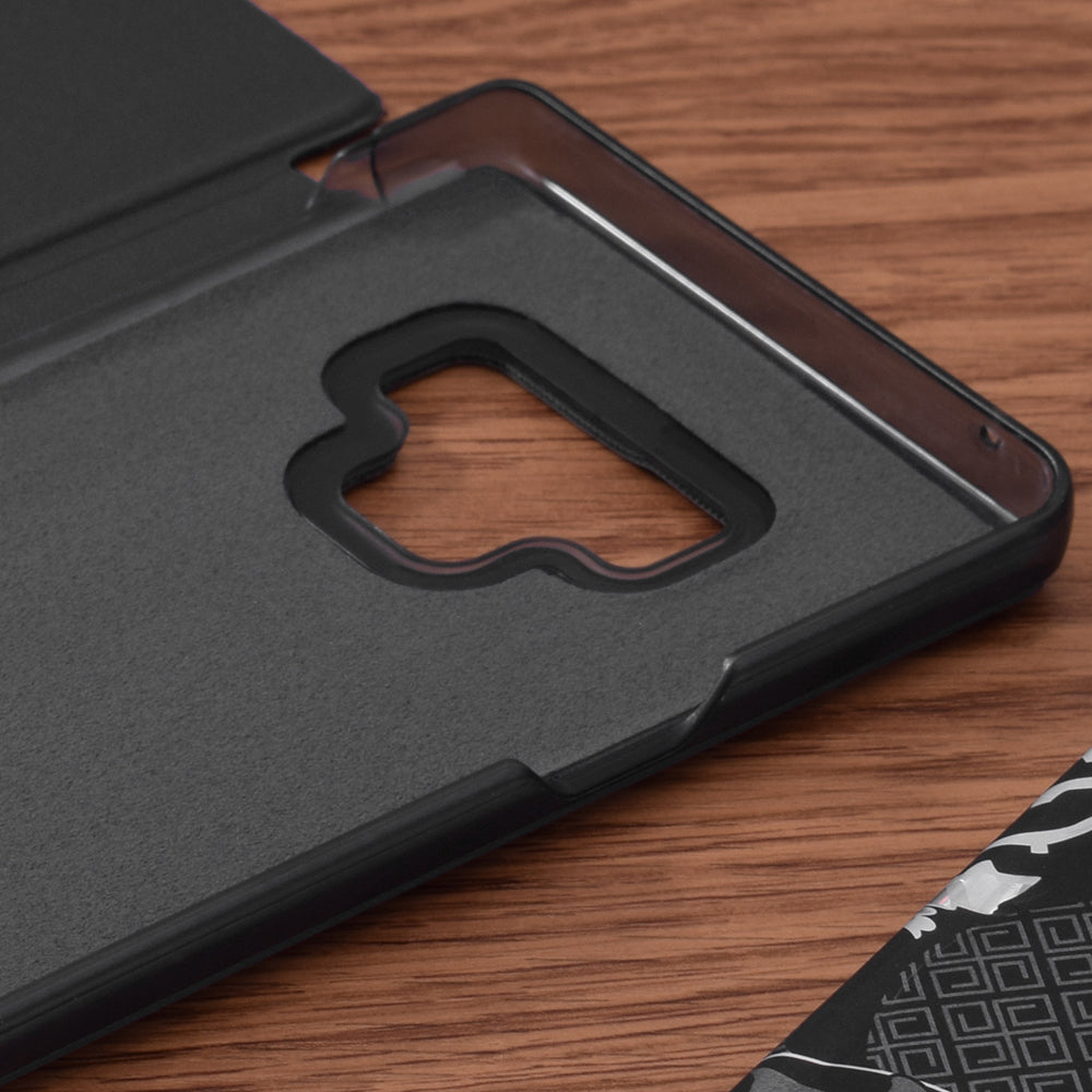 Custodia per Samsung Galaxy Note 9 N960, Techsuit, eFold, Nera