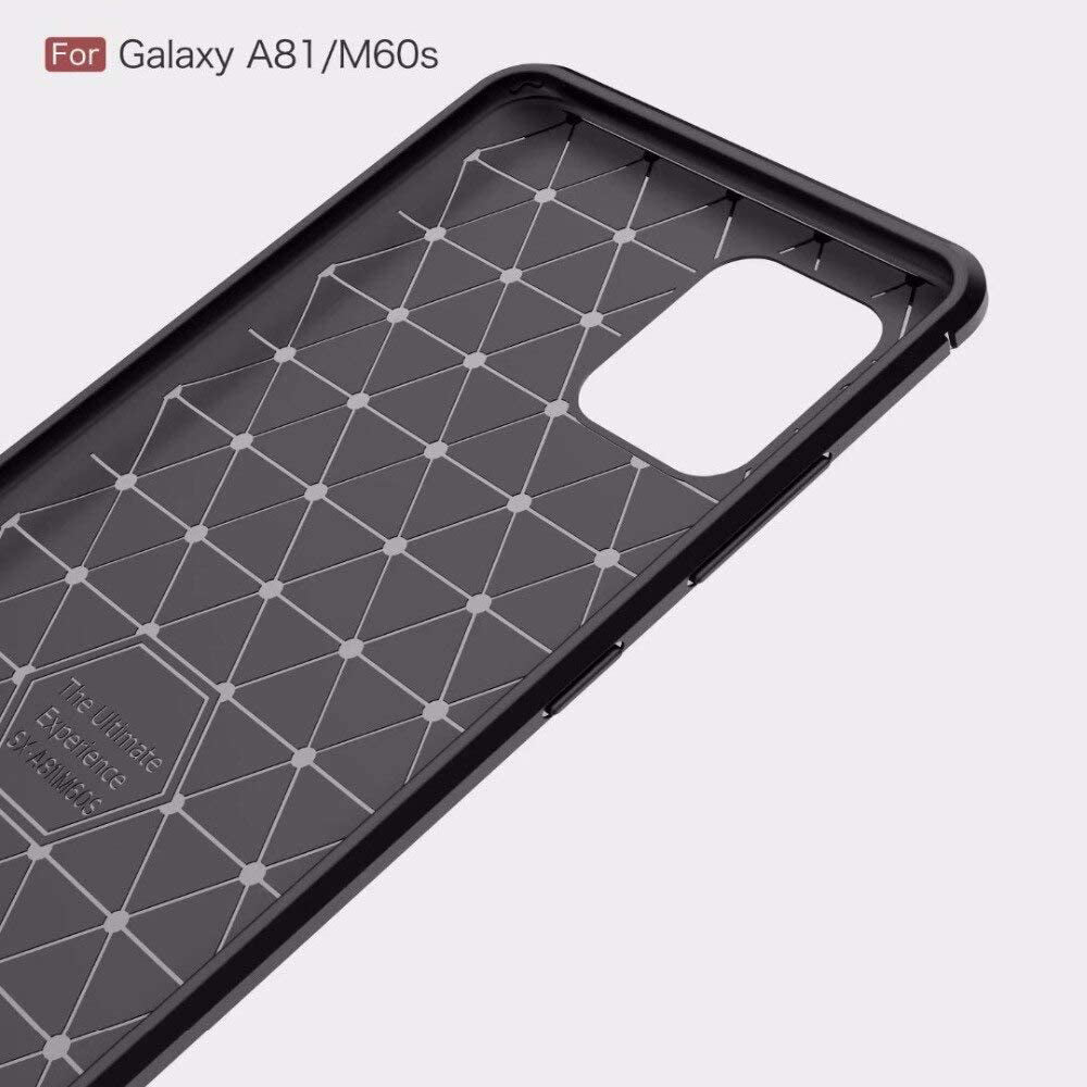 Custodia per Samsung Galaxy Note10 Lite N770, Techsuit, Carbonio, Nera