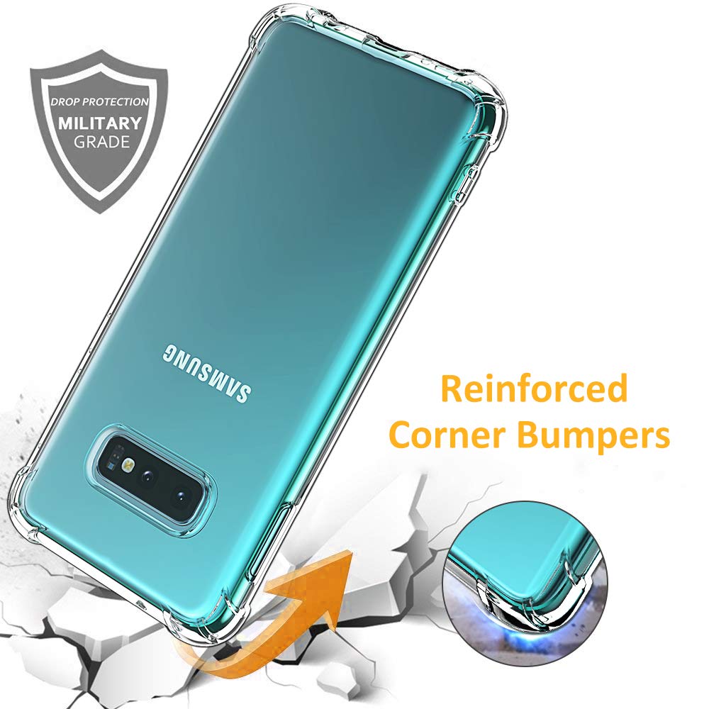 Custodia per Samsung Galaxy S10e G970, Techsuit, Shockproof Clear, Trasparente