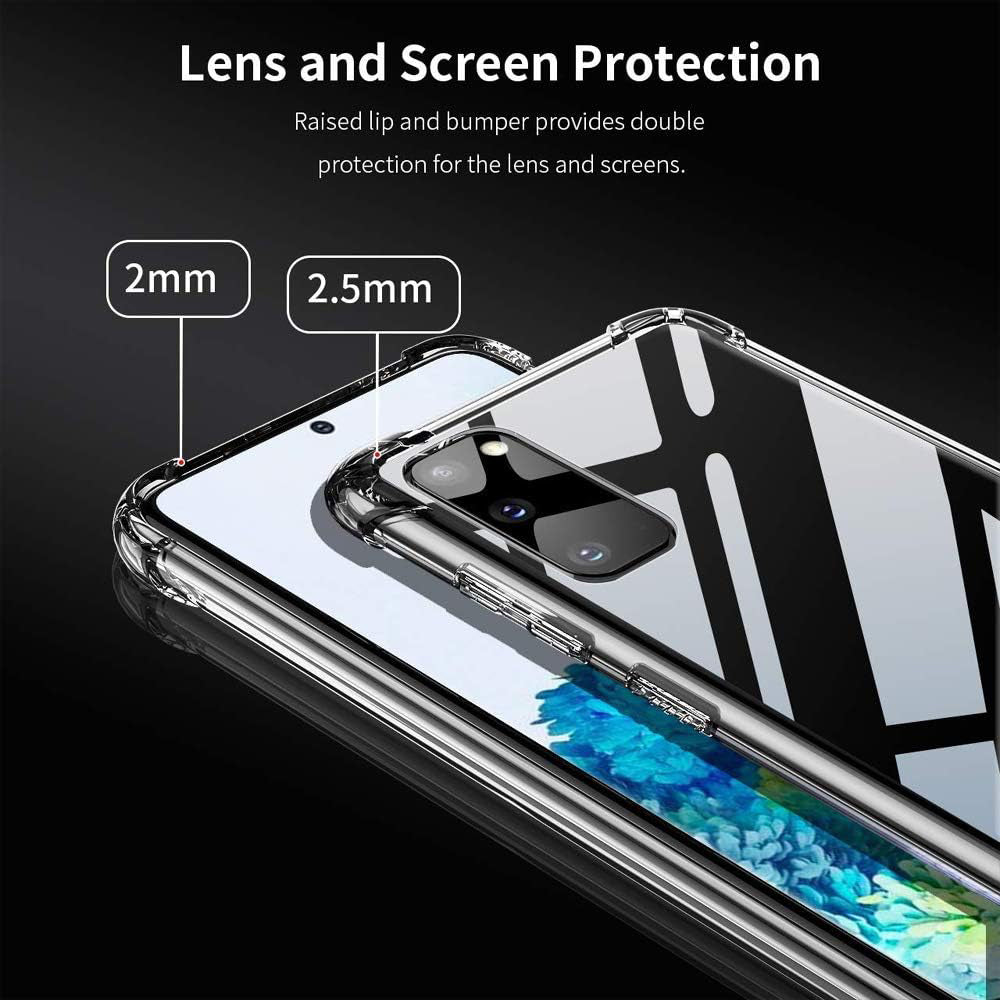 Custodia per Samsung Galaxy S20+ 5G G986 / S20+ G985, Techsuit, Shockproof Clear, Trasparente
