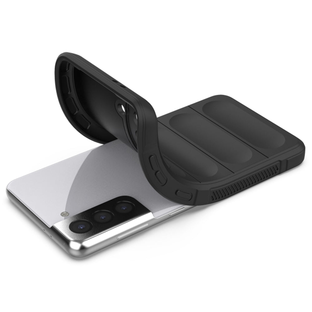 Custodia per Samsung Galaxy S21 5G G991, Techsuit, Magic Shield, Nera