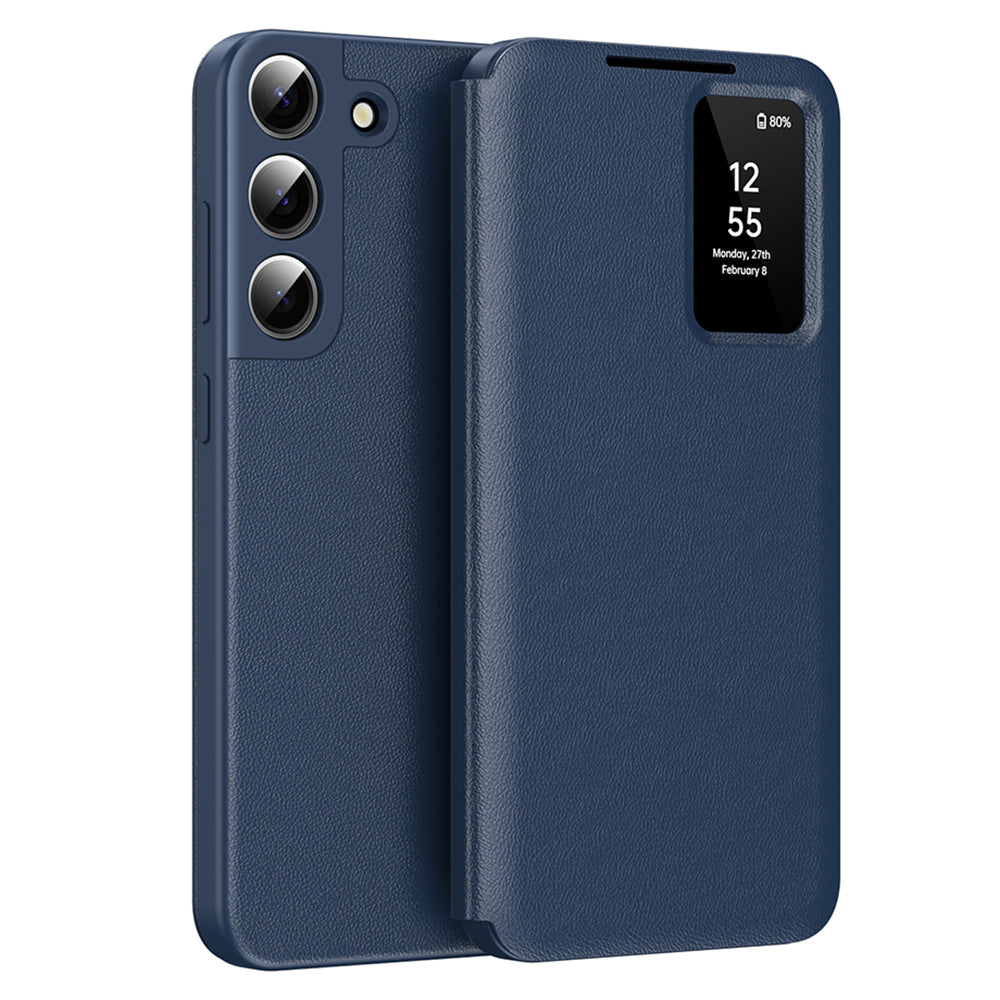 Custodia per Samsung Galaxy S22+ 5G S906, Techsuit, SmartView, Blu