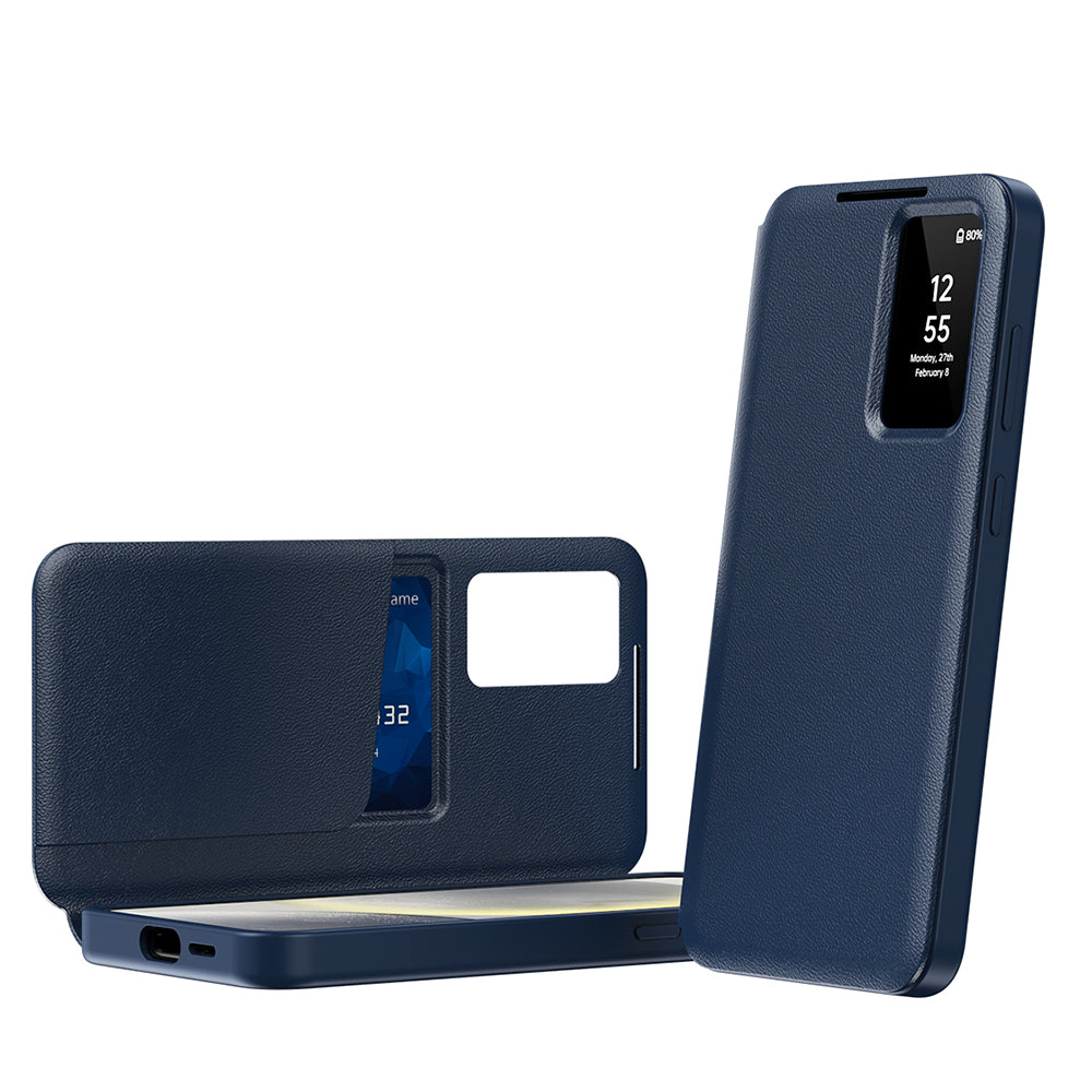 Custodia per Samsung Galaxy S22+ 5G S906, Techsuit, SmartView, Blu