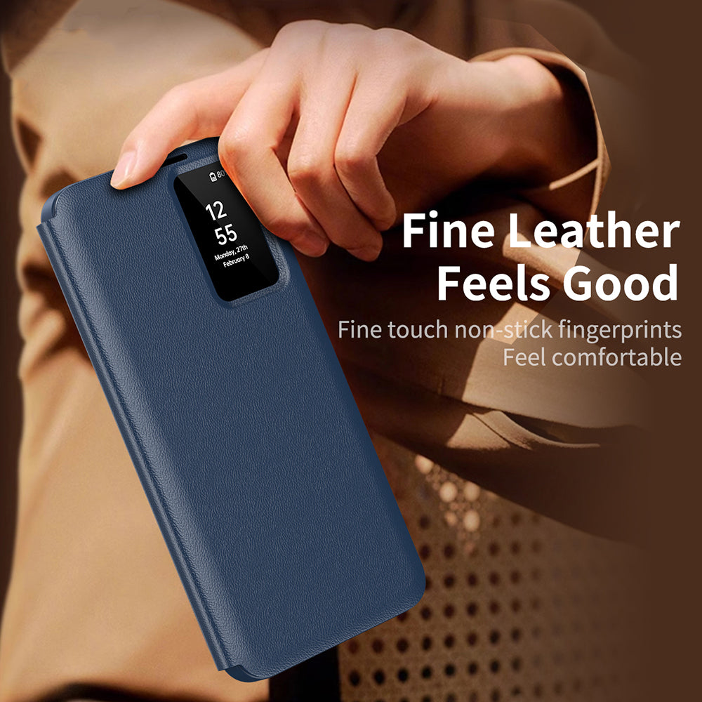 Custodia per Samsung Galaxy S22+ 5G S906, Techsuit, SmartView, Blu