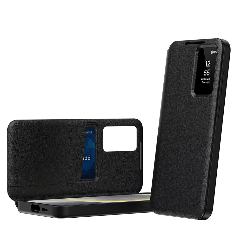 Custodia per Samsung Galaxy S23 FE S711, Techsuit, SmartView, Nera