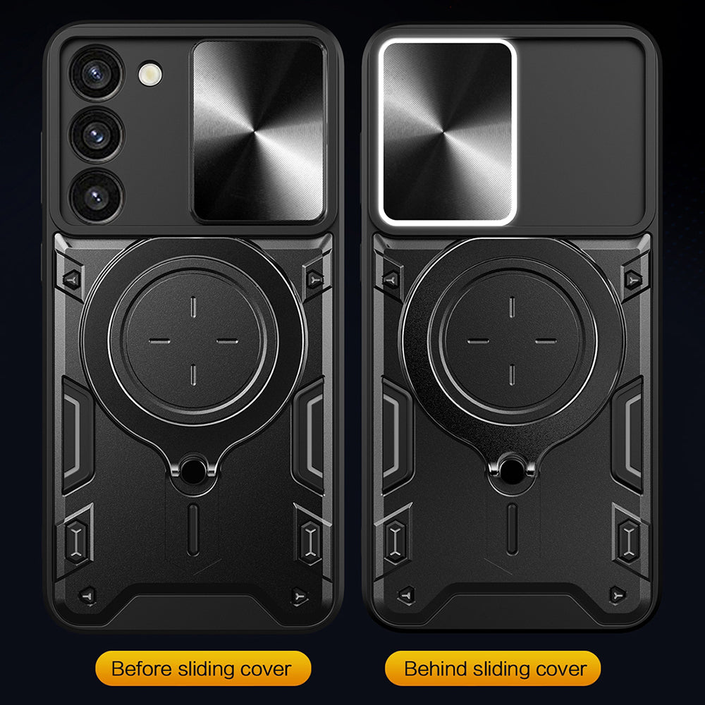 Custodia per Samsung Galaxy S23 S911, Techsuit, CamGuard Pro, Nera