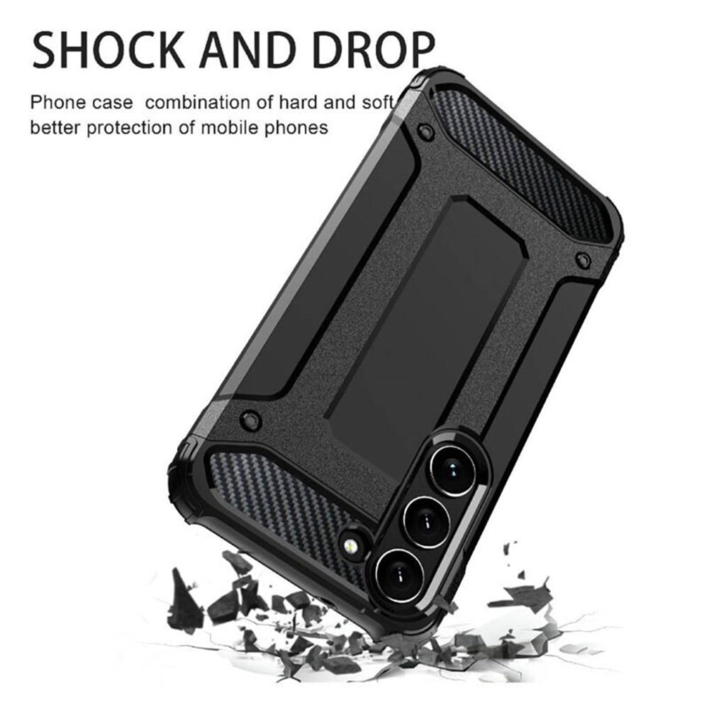 Coque pour Samsung Galaxy S23 S911, Techsuit, Hybrid Armor, Noire