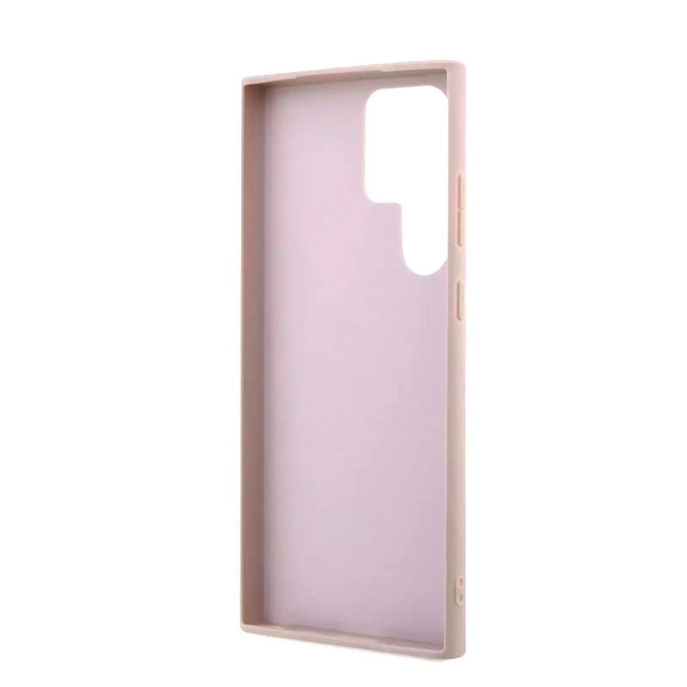 Étui pour Samsung Galaxy S23 Ultra S918, Guess, 4G Big Logo, Rose.