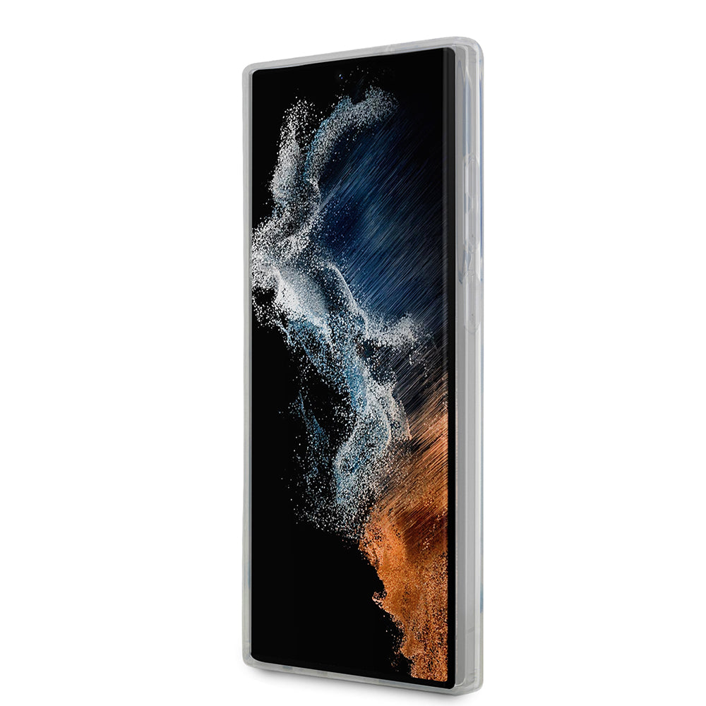 Custodia per Samsung Galaxy S23 Ultra S918, Karl Lagerfeld, Ikonik Choupette, Trasparente