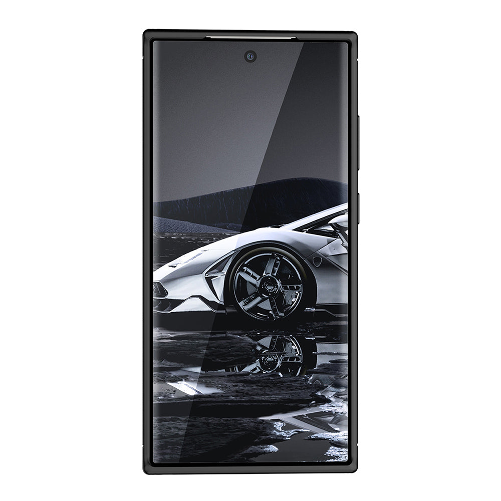 Custodia per Samsung Galaxy S23 Ultra S918, Techsuit, CarbonFiber, Nera
