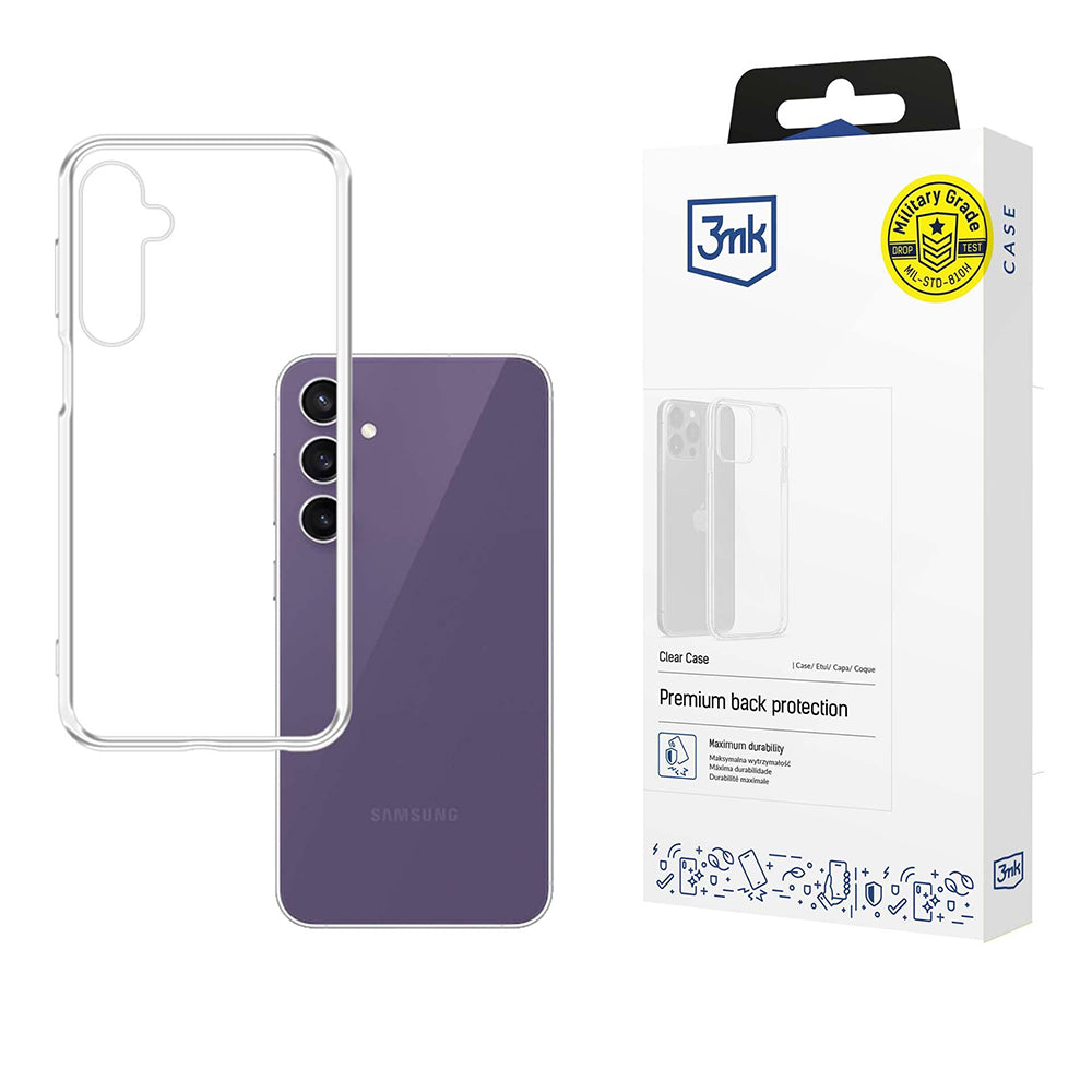 Coque pour Samsung Galaxy S24 FE S721, 3MK, Clear, Transparente