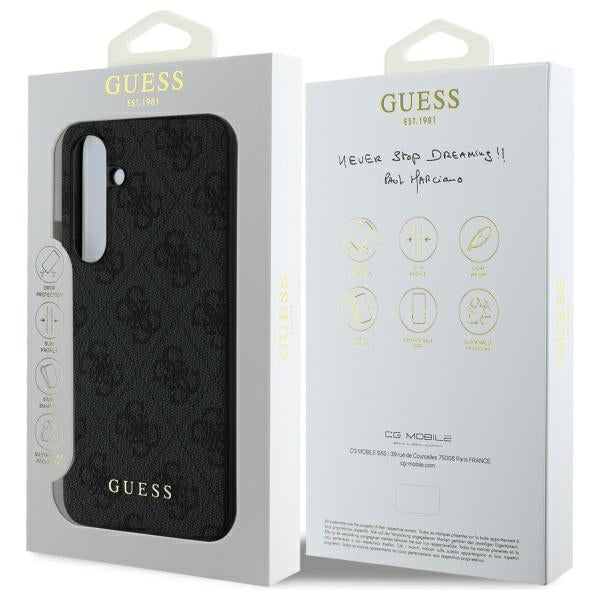 Étui pour Samsung Galaxy S24 FE S721, Guess, 4G Charm, Gris