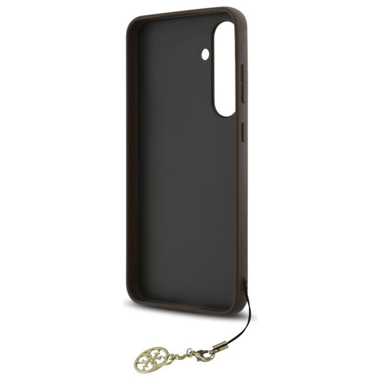 Étui pour Samsung Galaxy S24 FE S721, Guess, 4G Charm, Marron