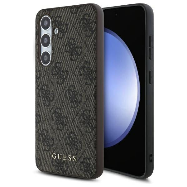 Étui pour Samsung Galaxy S24 FE S721, Guess, 4G Classic, Marron