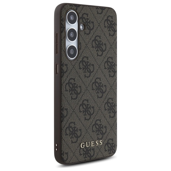 Étui pour Samsung Galaxy S24 FE S721, Guess, 4G Classic, Marron