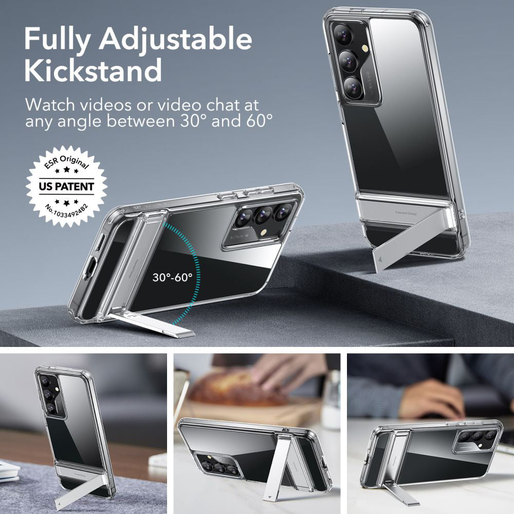 Custodia per Samsung Galaxy S24+ S926, ESR, Air Shield Boost Kickstand, Trasparente