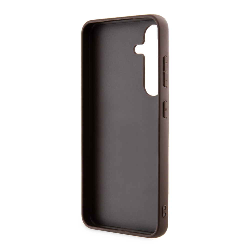 Étui pour Samsung Galaxy S24+ S926, Guess, 4G Stripe, Marron