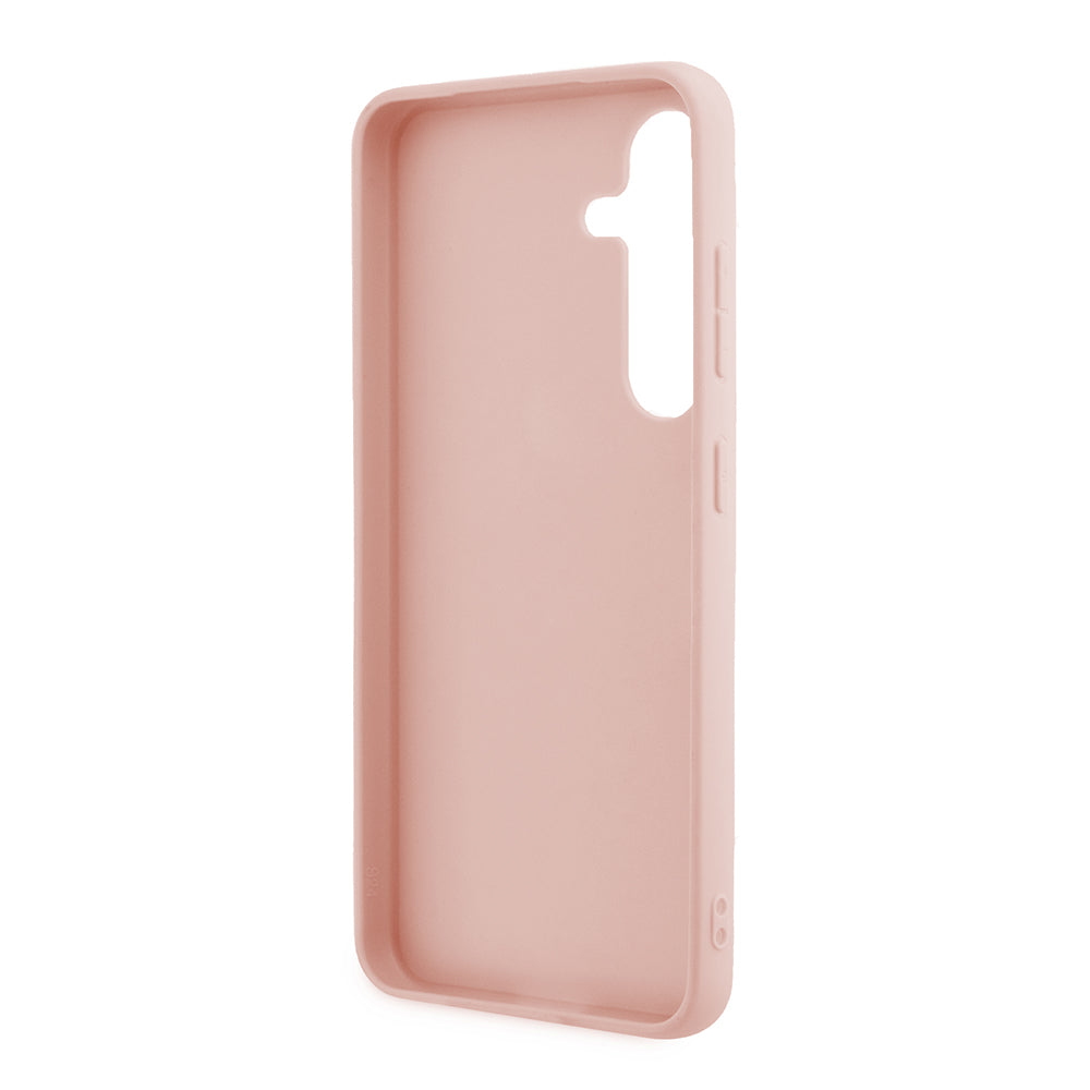 Custodia per Samsung Galaxy S24+ S926, Guess, Glitter Script, Rosa