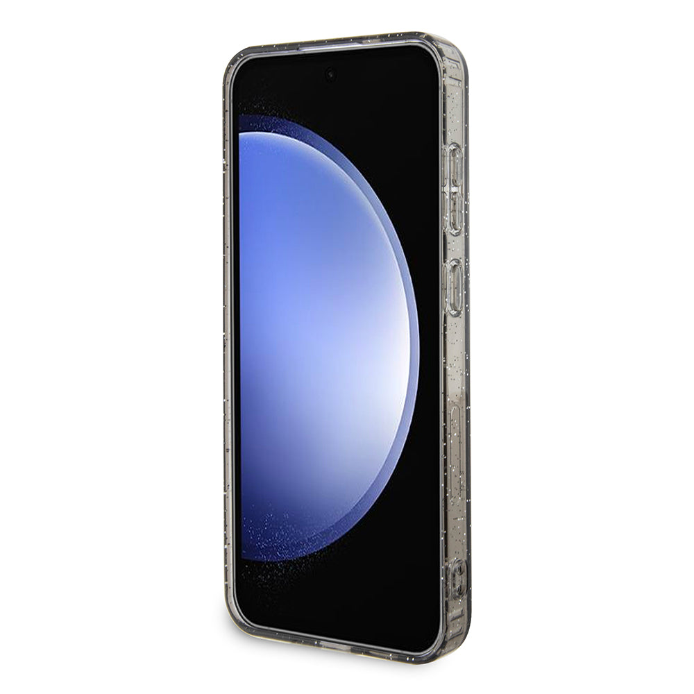 Custodia per Samsung Galaxy S24+ S926, Karl Lagerfeld, Glitter Karl & Choupette, Nero Trasparente