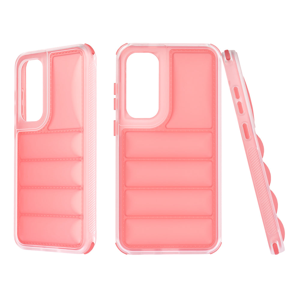 Custodia per Samsung Galaxy S24+ S926, Techsuit, Wave Shield, Rossa
