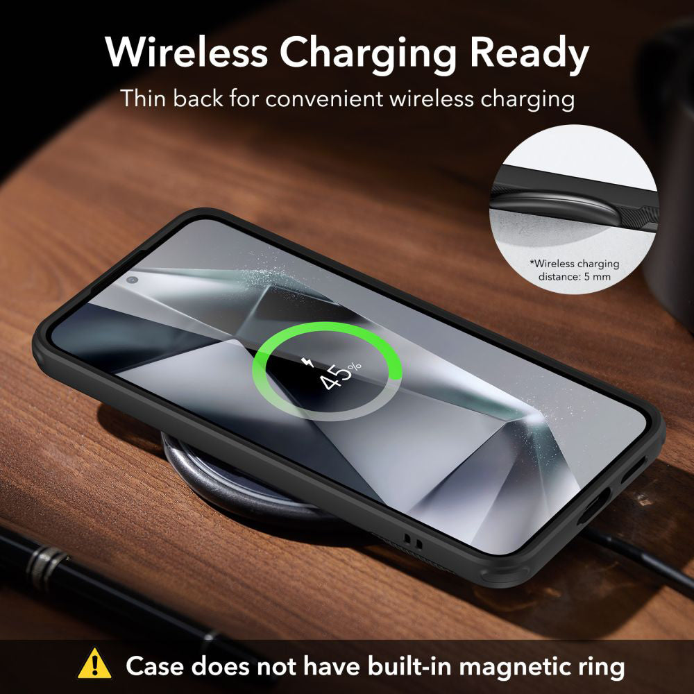 Custodia per Samsung Galaxy S24 S921, ESR, Air Shield Boost Kickstand, Nera