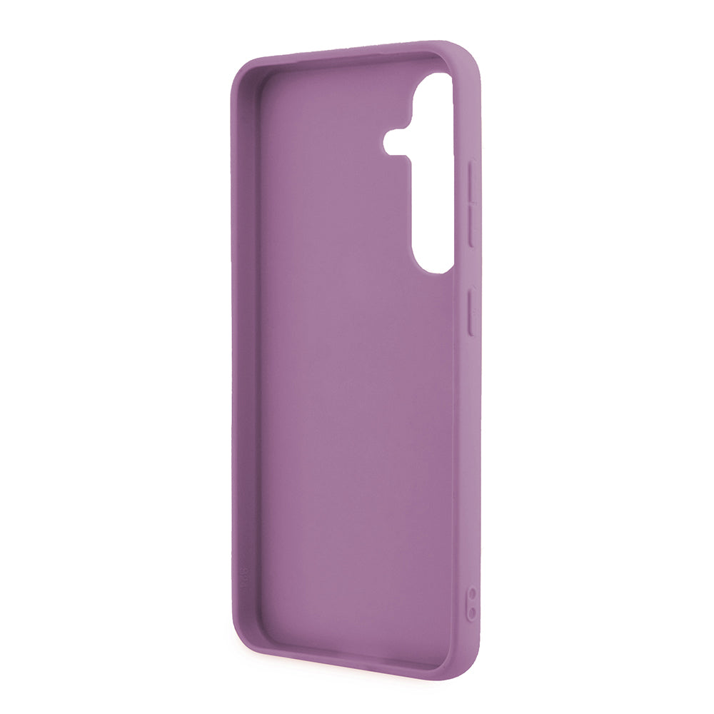 Étui pour Samsung Galaxy S24 S921, Guess, Glitter Script, Violet