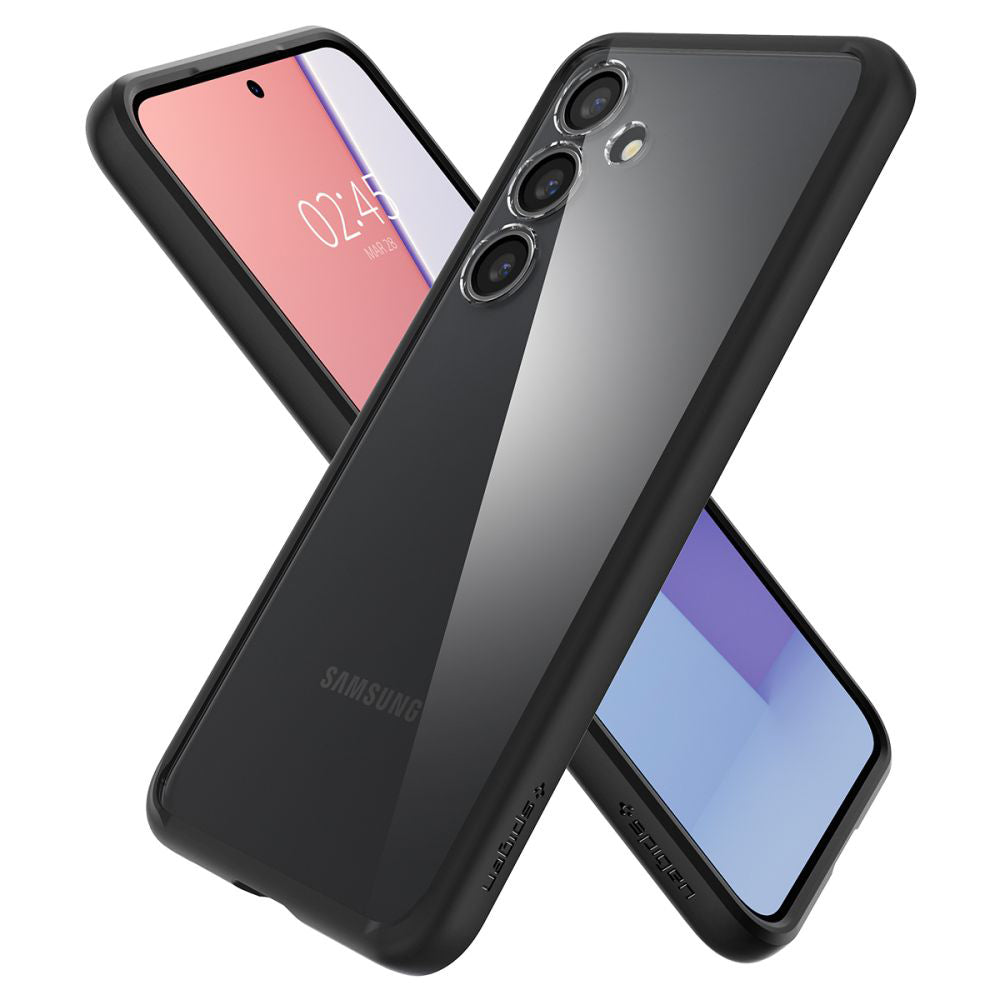 Custodia per Samsung Galaxy S24 S921, Spigen, Ultra Hybrid, Nera Opaca ACS07352