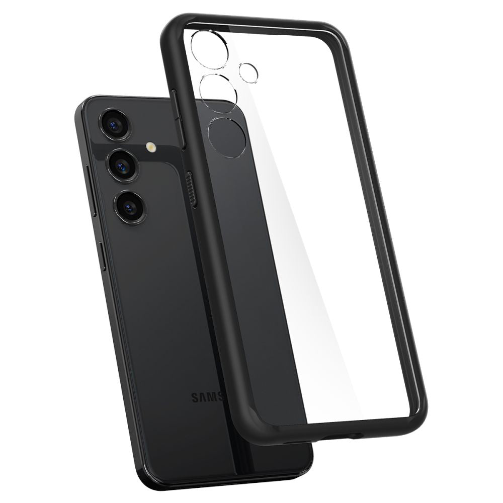 Custodia per Samsung Galaxy S24 S921, Spigen, Ultra Hybrid, Nera Opaca ACS07352