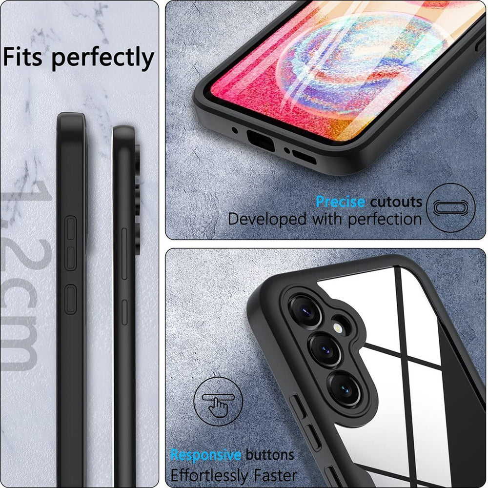Coque pour Samsung Galaxy S24 S921, Techsuit, ColorVerse 360, Noire