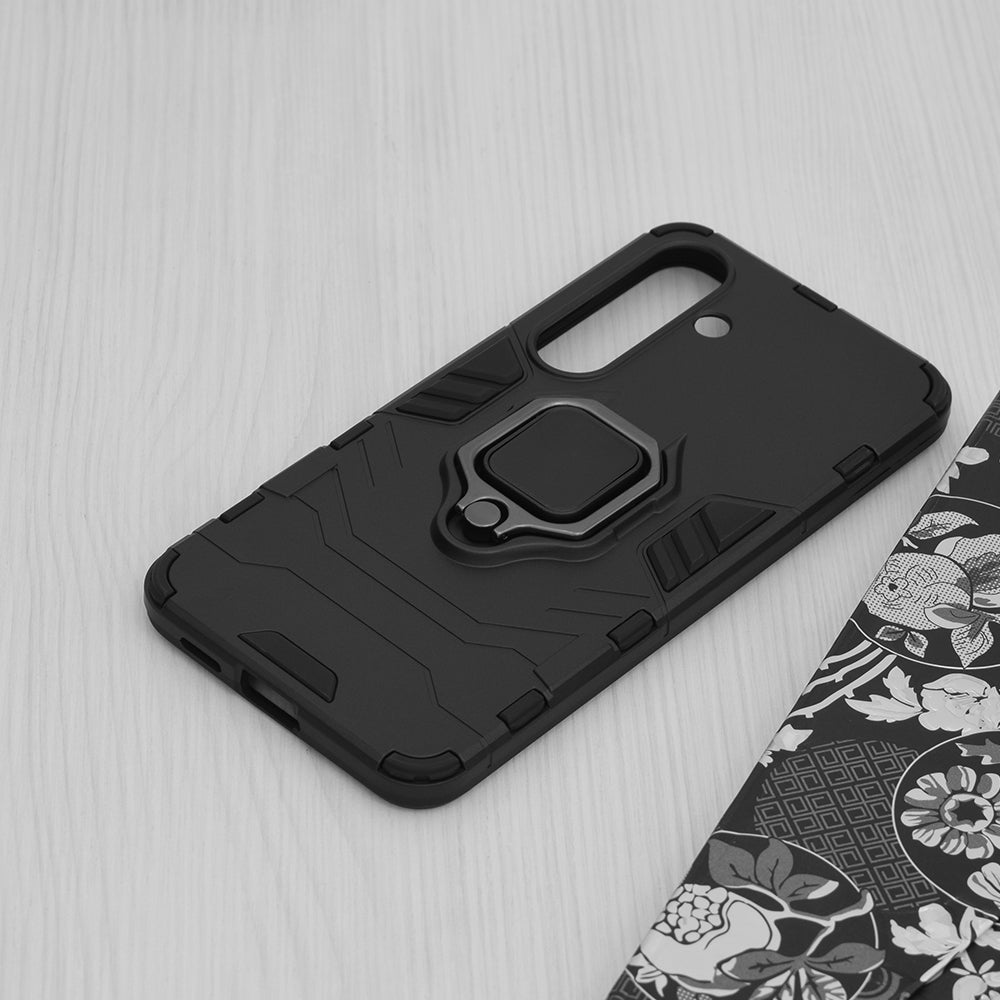 Custodia per Samsung Galaxy S24 S921, Techsuit, Shield, Nera