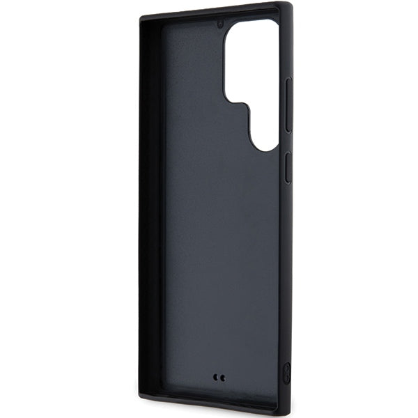Hülle für Samsung Galaxy S24 Ultra S928, Karl Lagerfeld, 3D Rubber Glitter Logo, Schwarz